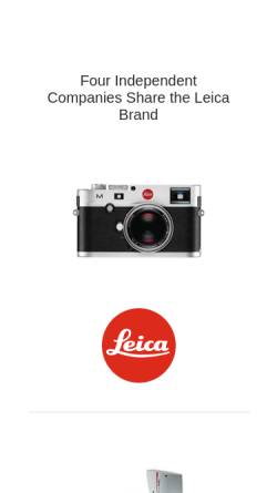 Vorschau der mobilen Webseite www.leica.com, Leica