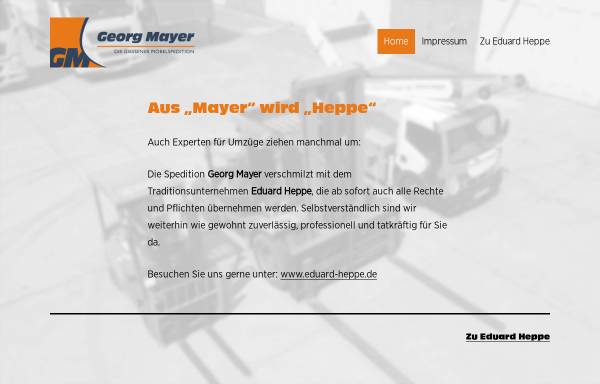Vorschau von georgmayer.info, Möbelspedition Georg Mayer GmbH