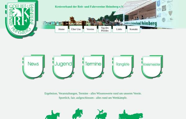 Vorschau von www.pferdesport-heinsberg.de, Kreisverband der Reit- und Fahrvereine Heinsberg