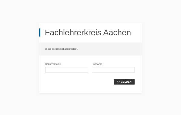 Vorschau von www.fachlehrerkreis.de, Fachlehrerkreis Aachen