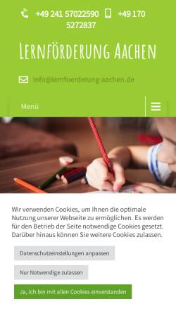 Vorschau der mobilen Webseite lernfoerderung-aachen.com, Lernförderung Aachen