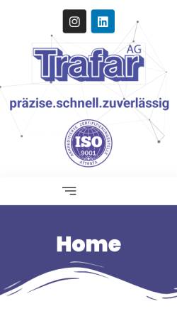 Vorschau der mobilen Webseite www.trafar.ch, Trafar AG