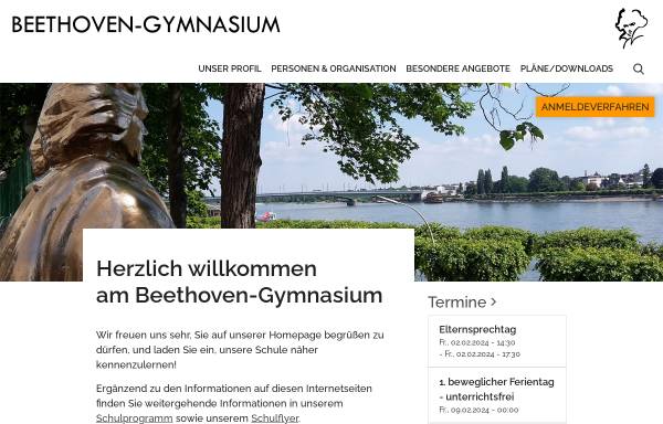 Vorschau von www.beethoven-gymnasium.de, Beethoven-Gymnasium Bonn