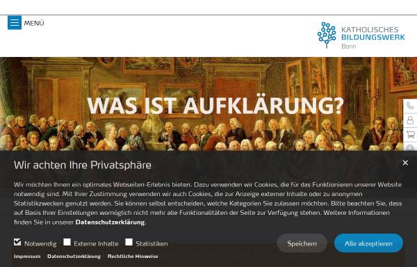 Vorschau von www.bildungswerk-bonn.de, Katholisches Bildungswerk Bonn