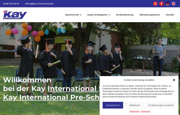 Vorschau von kay-international.de, Kay International, Sprachinstitut Bonn