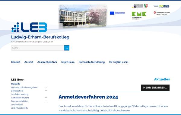 Vorschau von www.leb-bonn.de, Ludwig-Erhard-Berufskolleg Bonn