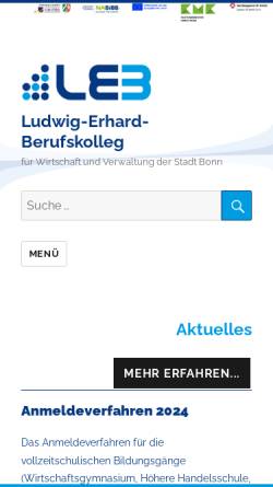Vorschau der mobilen Webseite www.leb-bonn.de, Ludwig-Erhard-Berufskolleg Bonn