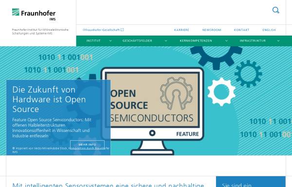 Vorschau von www.ims.fraunhofer.de, IMS Fraunhofer - Institut für mikroelektronische Schaltungen und Systeme