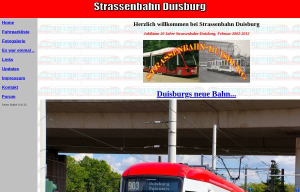 Vorschau von www.strassenbahn-duisburg.de, Strassenbahn Duisburg