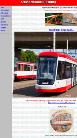 Vorschau der mobilen Webseite www.strassenbahn-duisburg.de, Strassenbahn Duisburg