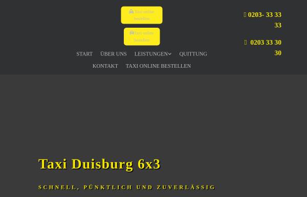 Vorschau von www.taxi-duisburg.net, Taxi Duisburg eG