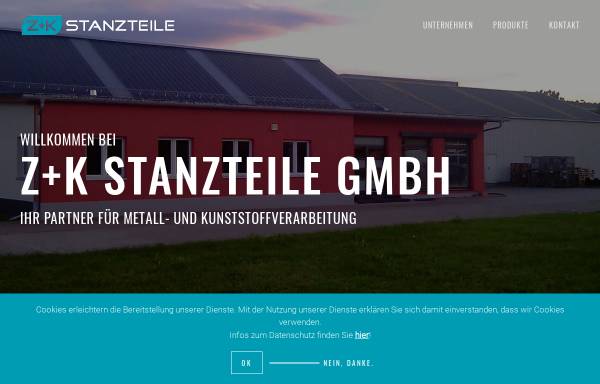 Vorschau von www.zuk-stanzteile.de, Z+K Stanzteile GmbH