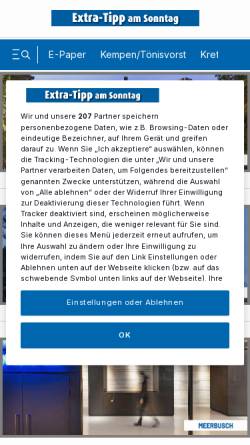 Vorschau der mobilen Webseite www.stadt-spiegel-krefeld.de, Stadt-Spiegel Krefeld