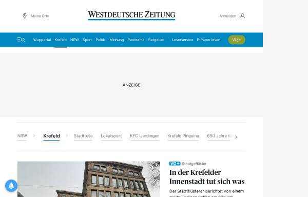Vorschau von www.wz-newsline.de, Westdeutsche Zeitung Online