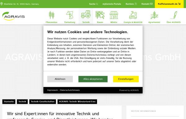Vorschau von www.agravis-technik-ahaus-borken.de, Agravis Technik Ahaus-Borken GmbH