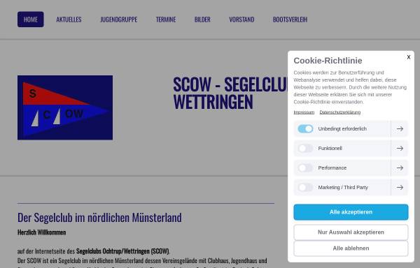 Vorschau von www.scow.de, Segelclub Ochtrup/Wettringen (SCOW)
