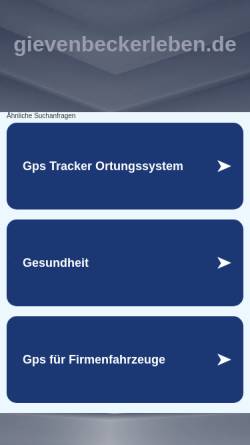 Vorschau der mobilen Webseite www.gievenbeckerleben.de, Gienvenbeck(er)leben
