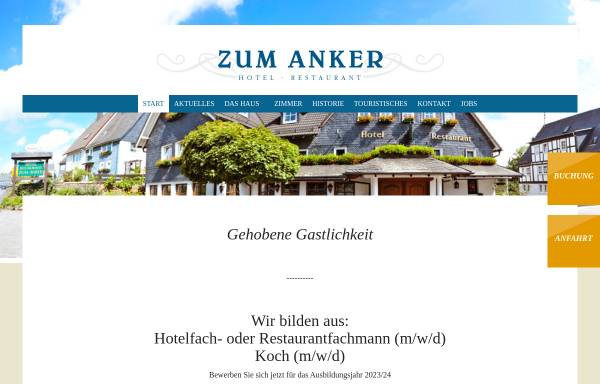 Vorschau von www.hotel-zumanker.com, Hotel -Zum Anker