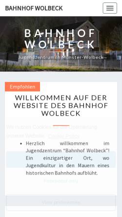 Vorschau der mobilen Webseite bahnhof-wolbeck.de, Jugendzentrum 
