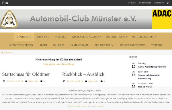 Vorschau von www.ac-muenster.de, Automobil-Club Münster e.V im ADAC
