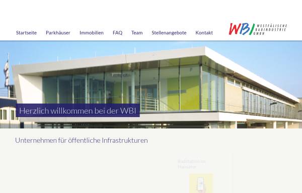 Vorschau von www.wbi-muenster.de, Westfälische Bauindustrie GmbH