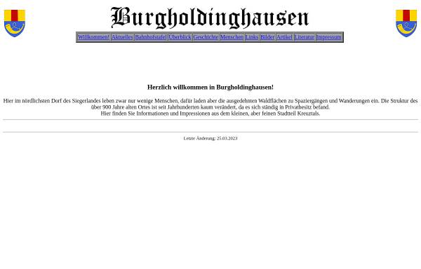 Vorschau von www.burgholdinghausen.de, Burgholdinghausen
