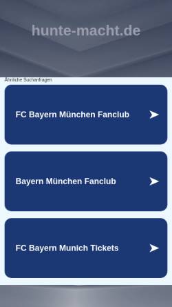 Vorschau der mobilen Webseite www.hunte-macht.de, FC Bayern Fan-Club 