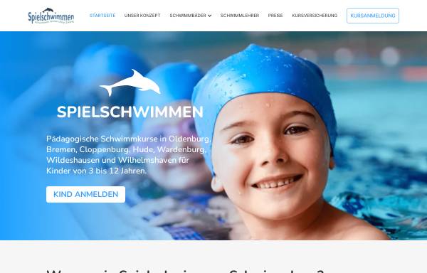 Vorschau von www.spielschwimmen.com, Spielschwimmen für Kinder