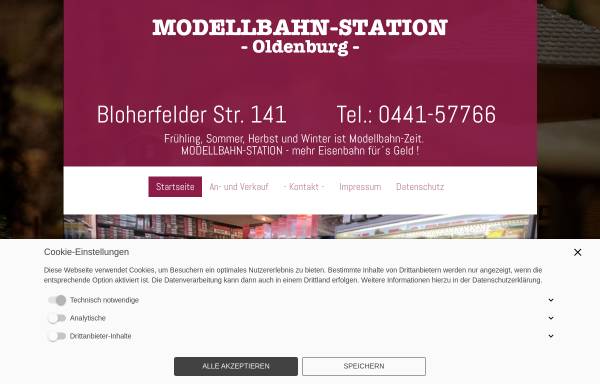 Modellbahn-Station