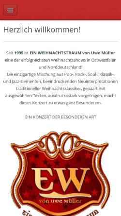 Vorschau der mobilen Webseite www.einweihnachtstraum.de, Ein Weihnachtstraum
