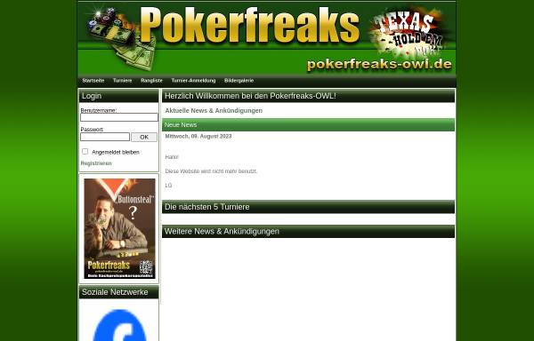 Vorschau von www.pokerfreaks-owl.de, Pokerfreaks-OWL e.V. i. G.