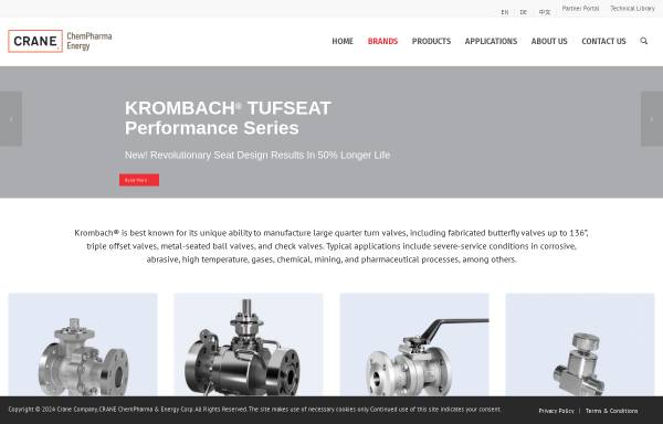 Vorschau von www.krombach.com, Friedrich Krombach GmbH & Co. KG Armaturenwerke