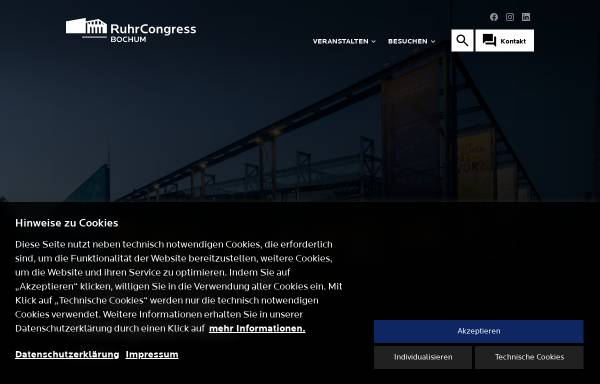 Vorschau von www.ruhrcongress-bochum.de, RuhrCongress Bochum