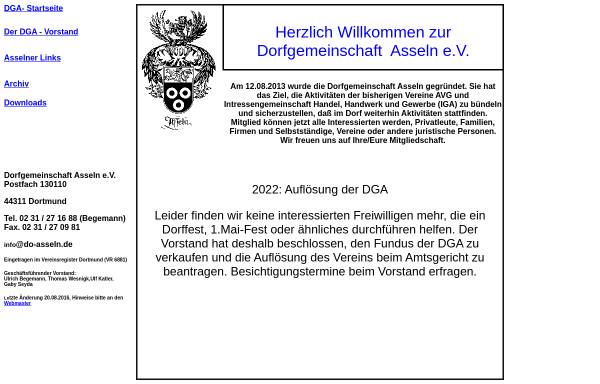 Vorschau von www.do-asseln.de, Asselner Vereinsgemeinschaft e.V.