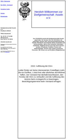 Vorschau der mobilen Webseite www.do-asseln.de, Asselner Vereinsgemeinschaft e.V.