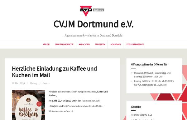 Vorschau von www.cvjm-dortmund.de, CVJM Dortmund e.V.