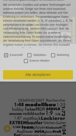 Vorschau der mobilen Webseite www.pmc-dortmund.de, Plastik-Modell-Club Dortmund e.V.