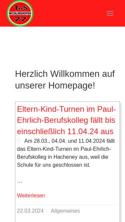 Vorschau der mobilen Webseite tus-wichlinghofen.de, TuS Wichlinghofen `77