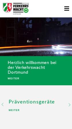 Vorschau der mobilen Webseite verkehrswacht-dortmund.de, Verkehrswacht Dortmund e.V.