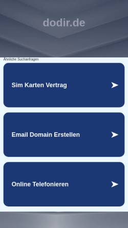 Vorschau der mobilen Webseite www.dodir.de, DoDir - Linkverzeichnis für Dortmund