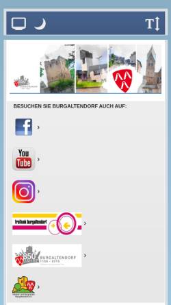 Vorschau der mobilen Webseite www.burgaltendorf.de, Burgaltendorf