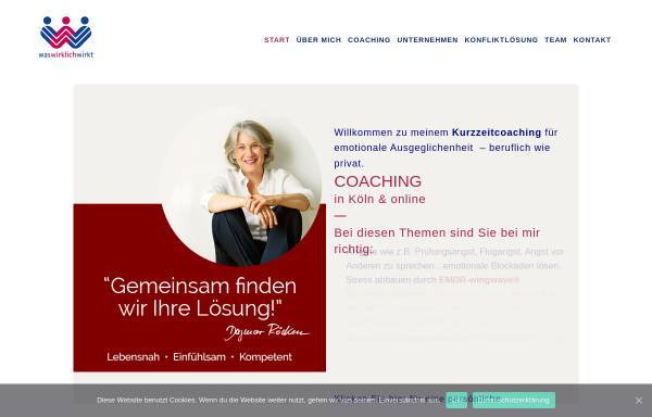 Vorschau von www.waswirklichwirkt.de, Dagmar Röcken, Seminare und Coaching