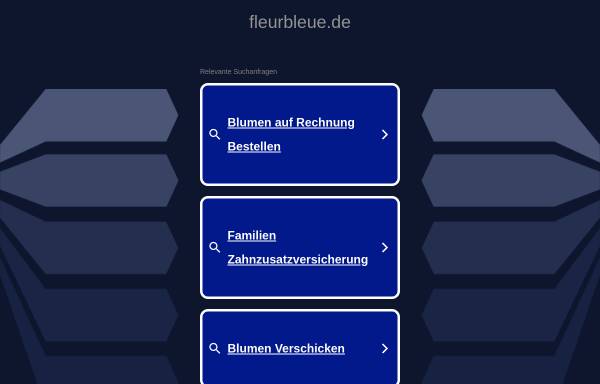 Vorschau von www.fleurbleue.de, Fleur Bleue Chansons