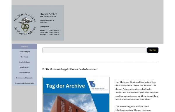 Vorschau von www.steeler-archiv.de, Steeler Archiv e.V.