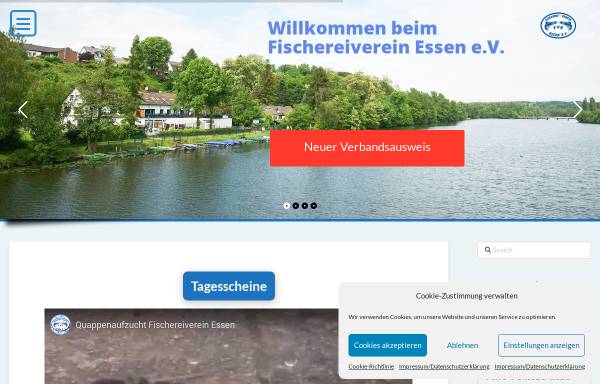 Vorschau von fve-online.de, Fischerei-Verein Essen e.V.