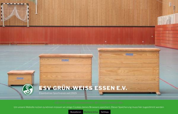 Vorschau von www.esv-gruen-weiss-essen.de, Eisenbahner-Sportverein Grün-Weiß Essen e.V.