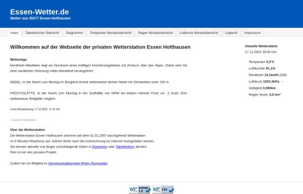 Vorschau von www.essen-wetter.de, Wetterdaten aus Essen - Holthausen
