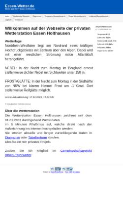 Vorschau der mobilen Webseite www.essen-wetter.de, Wetterdaten aus Essen - Holthausen