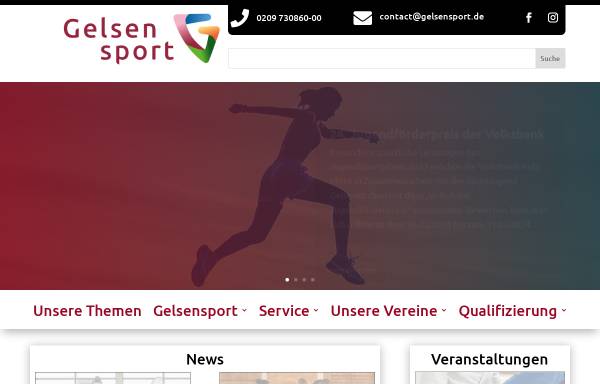 Vorschau von www.gelsensport.de, Gelsensport Stadtsportbund Gelsenkirchen e. V.