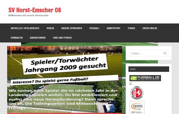 Vorschau von www.horst08.de, SV Horst-Emscher 08 e.V.